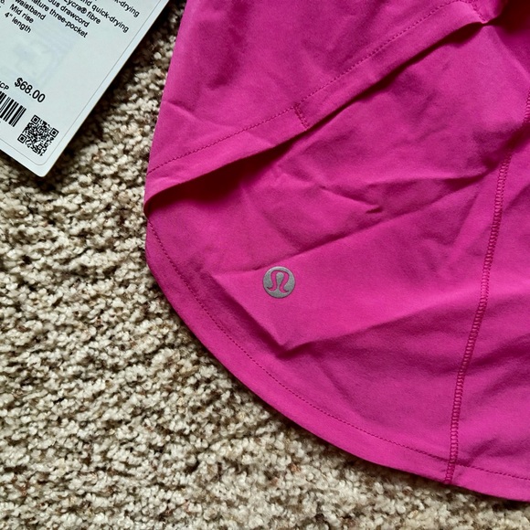 Lululemon Speed Up Mid-Rise Short 4" Sonic Pink size 10 - Picture 5 of 15